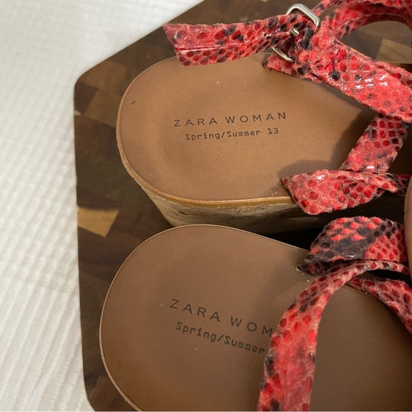 Zara Woman Strappy flatworm US 6 - Picture 6 of 8